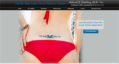 Desktop Screenshot of bayarealasertattooremoval.com